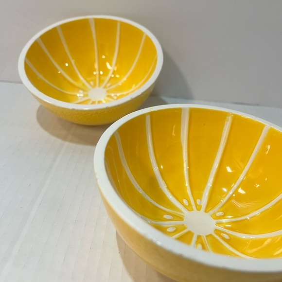 Yellow Citrus Bowl Set - fruit bowls - Picture 4 of 7